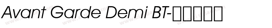 Avant Garde Demi BT字体转换